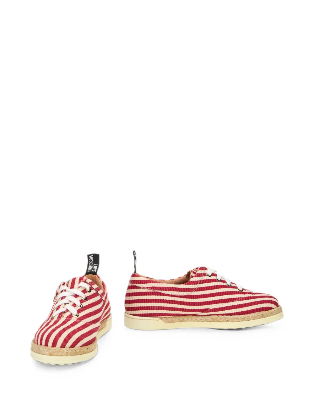 Moschino striped sneakers Rood
