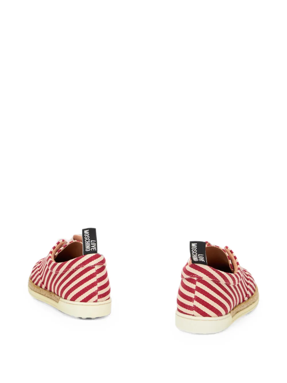Moschino striped sneakers Rood