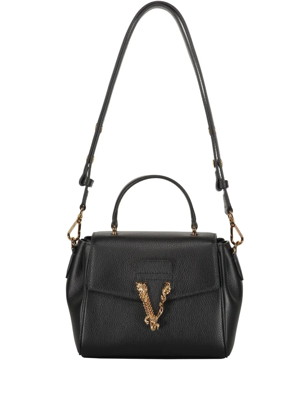 Versace Virtus Tote Bag In Schwarz