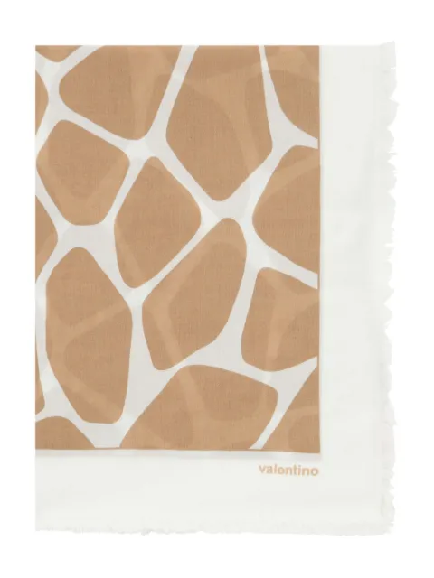Valentino Garavani geometric-print cotton shawl