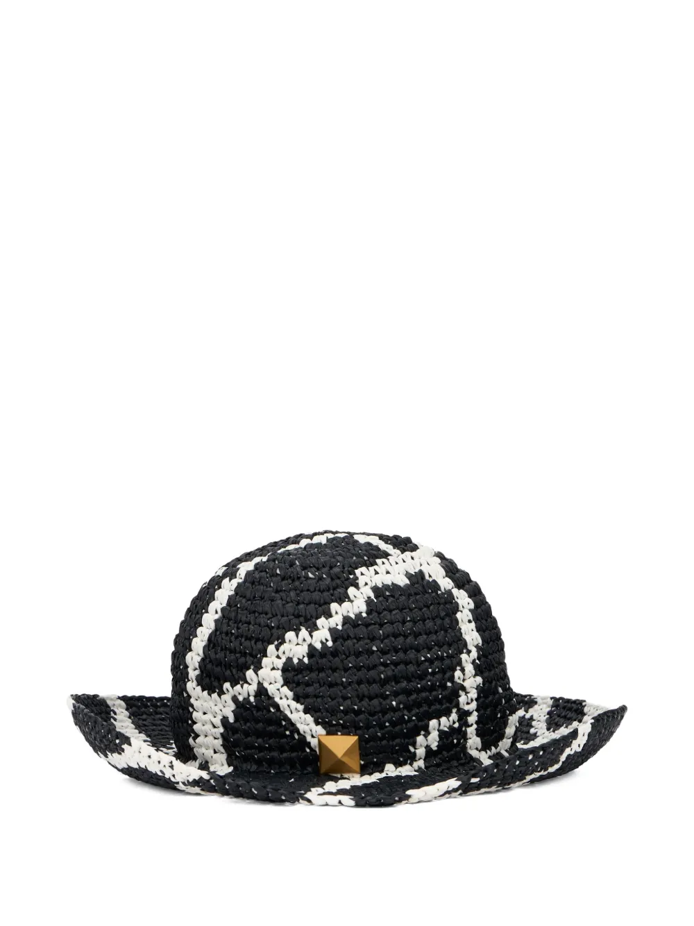 Valentino Garavani woven stud hat - Nero