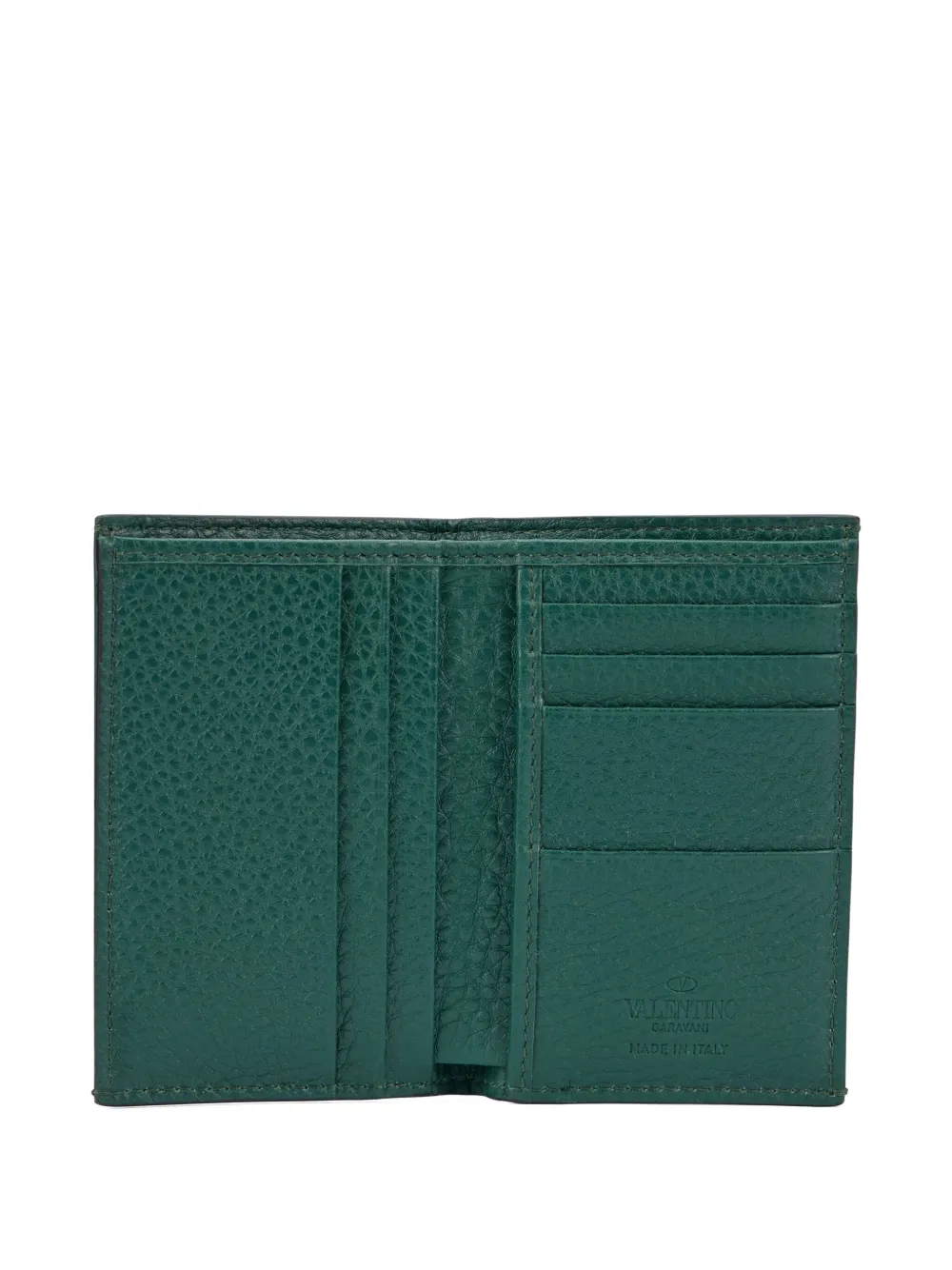 Valentino Garavani Portemonnee met reliëf Groen