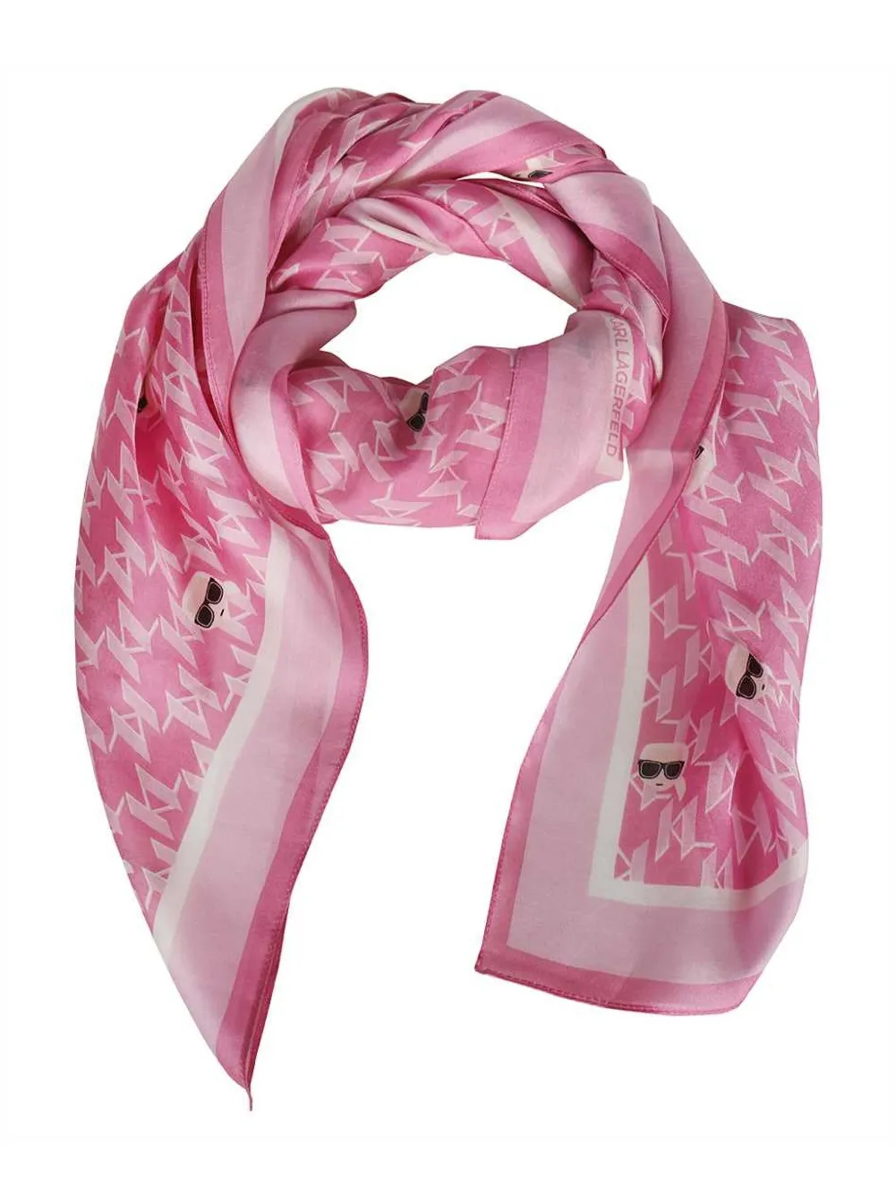 logo-print scarf