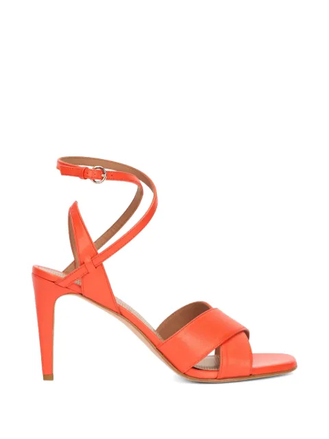 RED(V) criss-cross-strap sandals