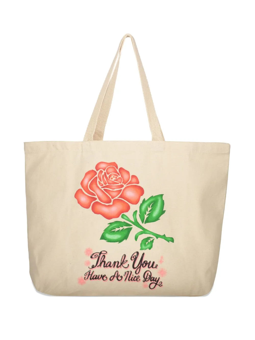 MARKET rose-print tote bag | Neutrals | Image 1