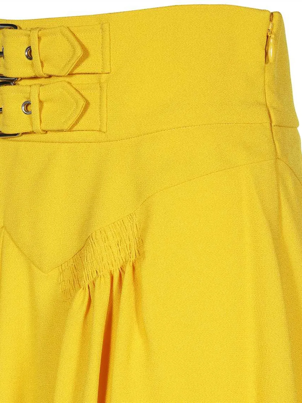 Moschino Gesmockte rok Geel