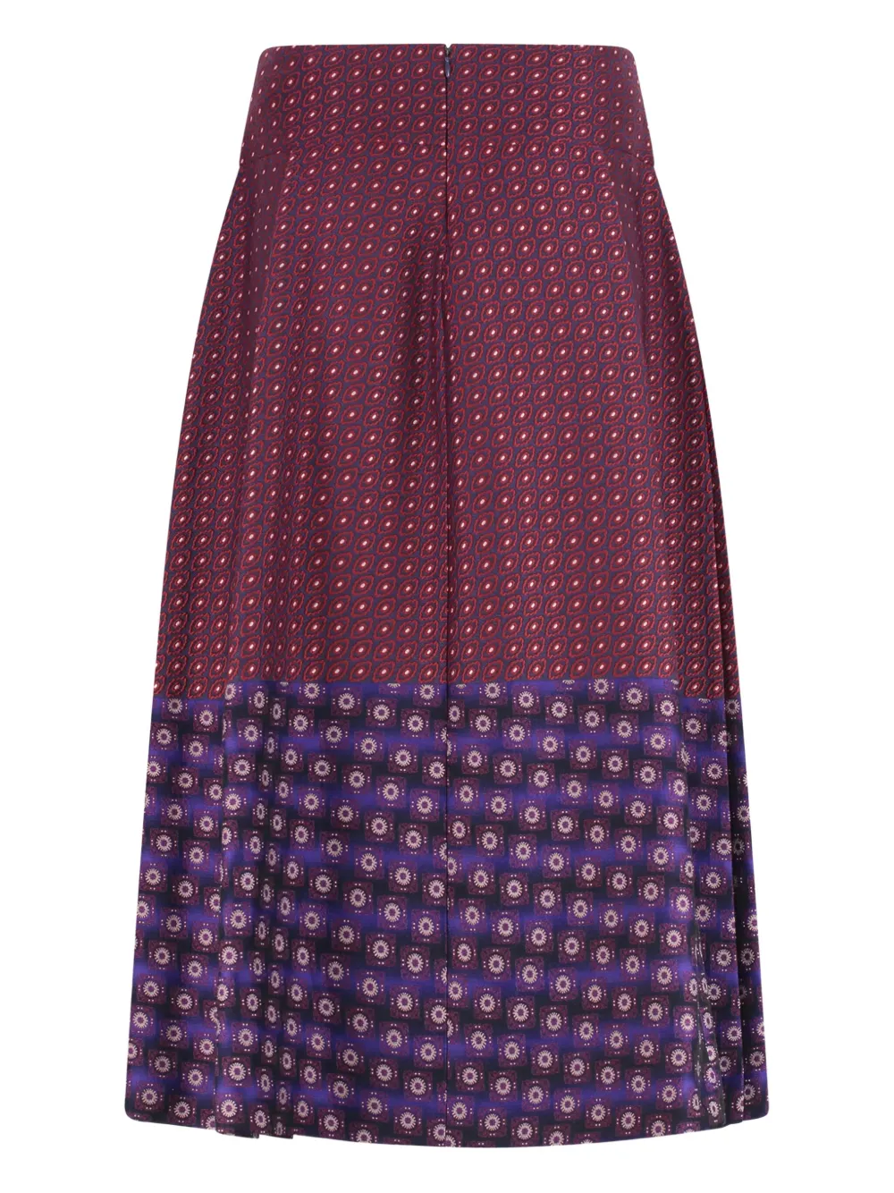 ETRO patterned pleated skirt - Rood