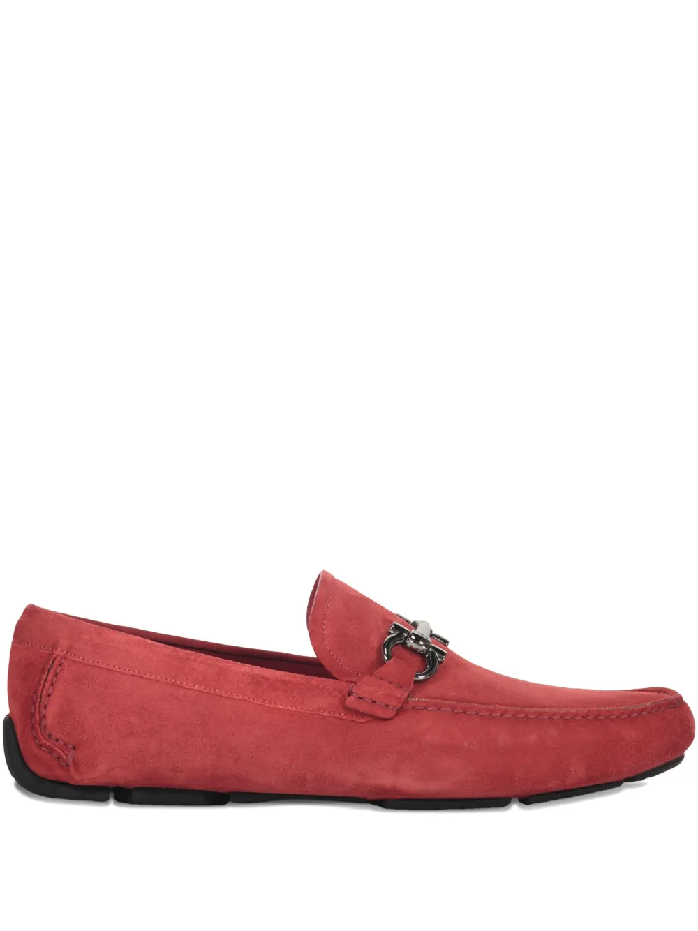 Ferragamo Gancini-detail loafers Red