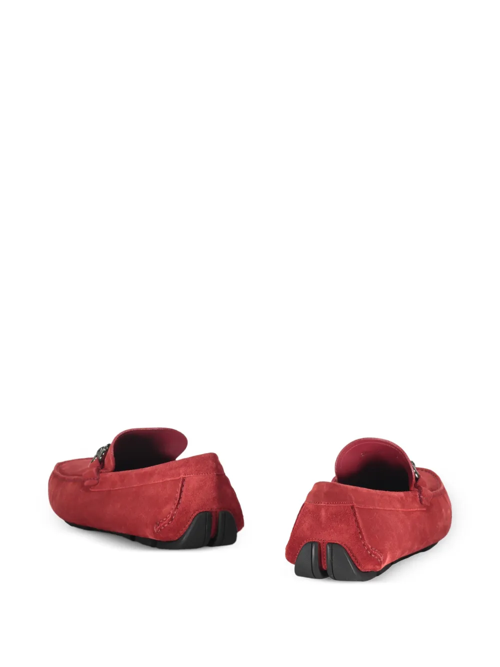 Ferragamo Gancini-detail loafers Red