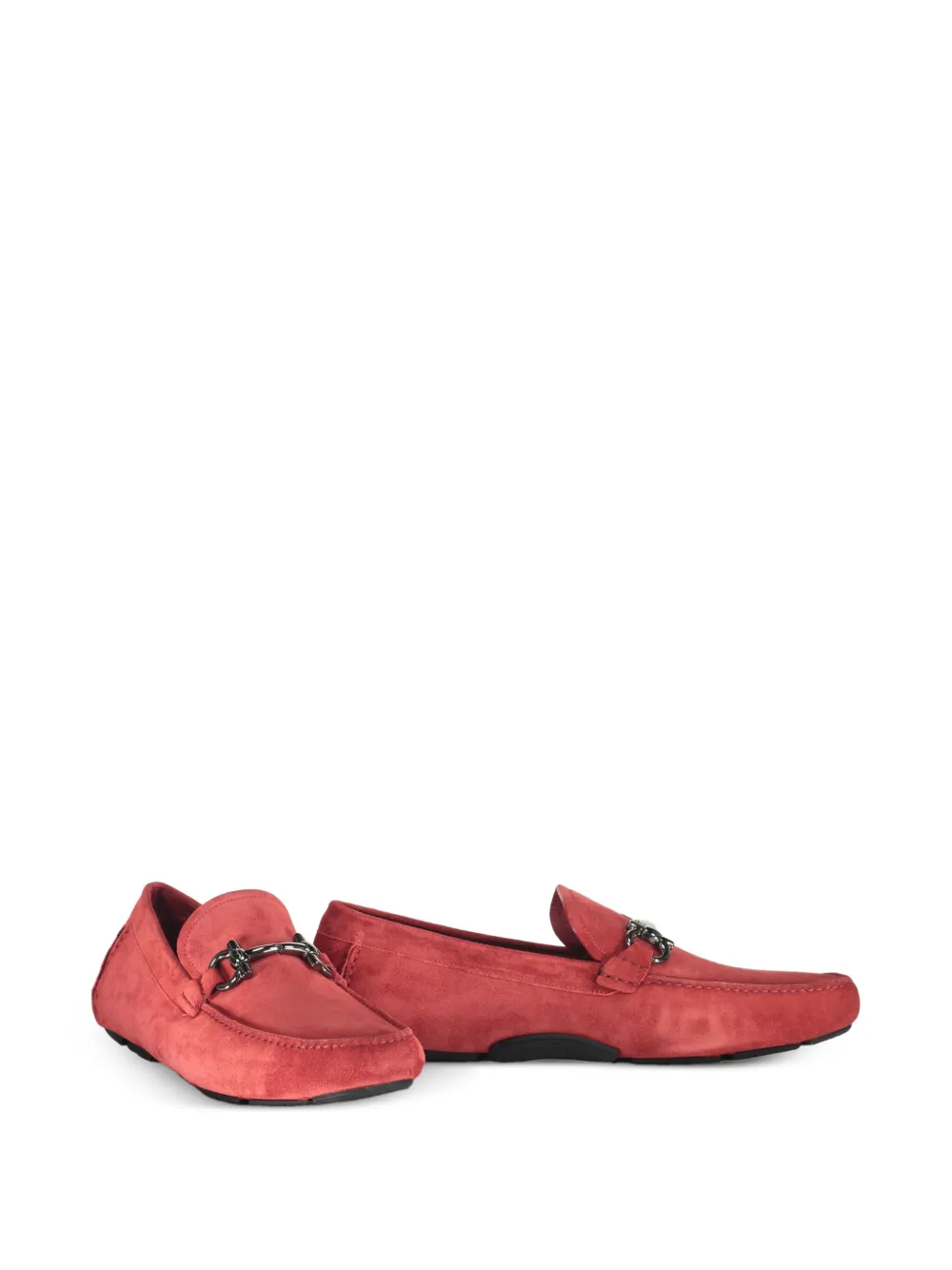 Ferragamo Gancini-detail loafers Red