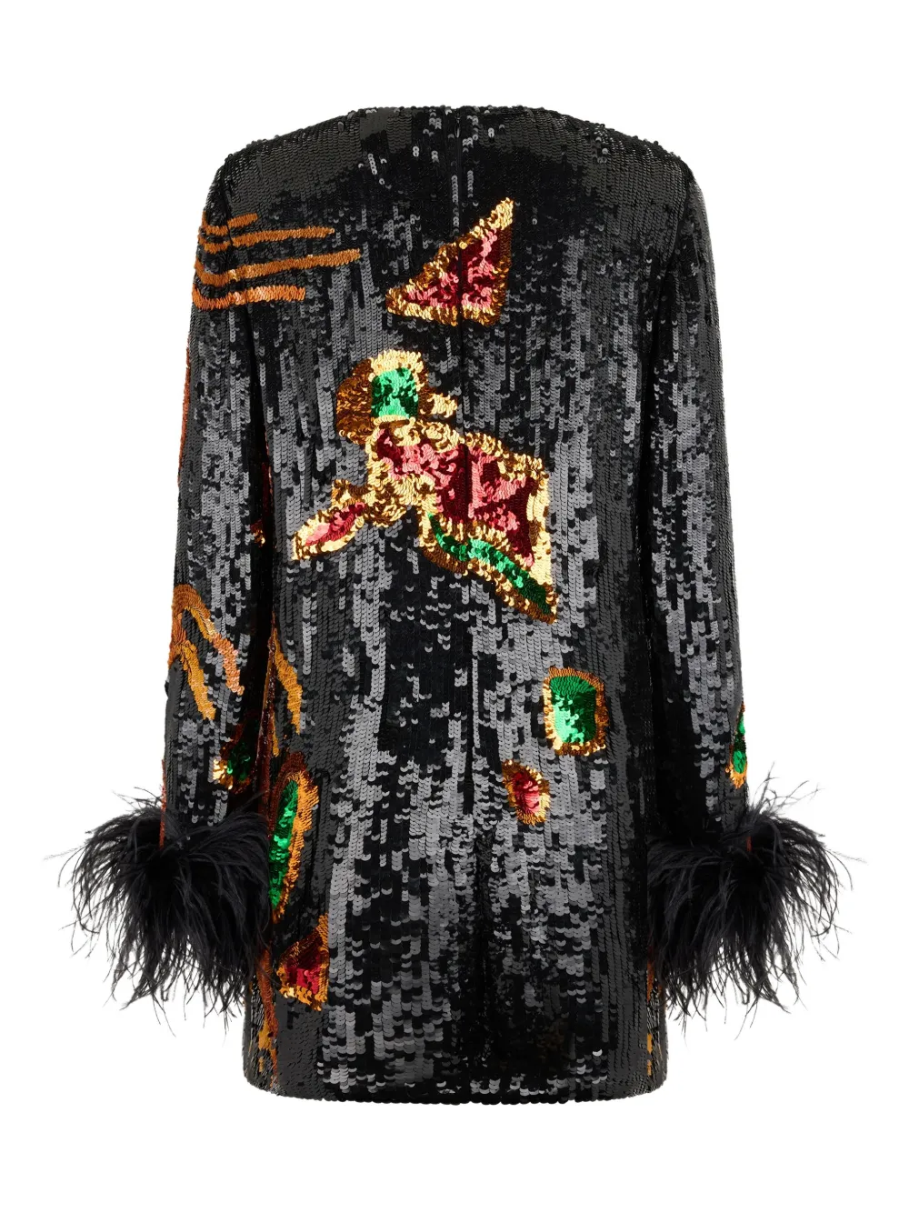 Valentino Garavani sequin-embellished mini dress - Zwart