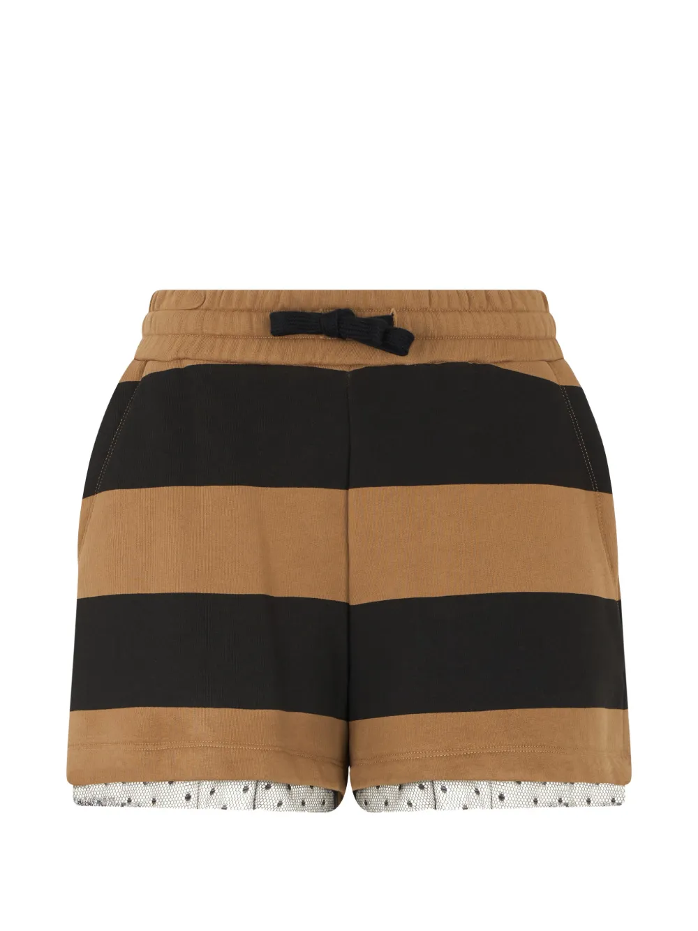 Valentino Garavani striped trim shorts - Toni neutri