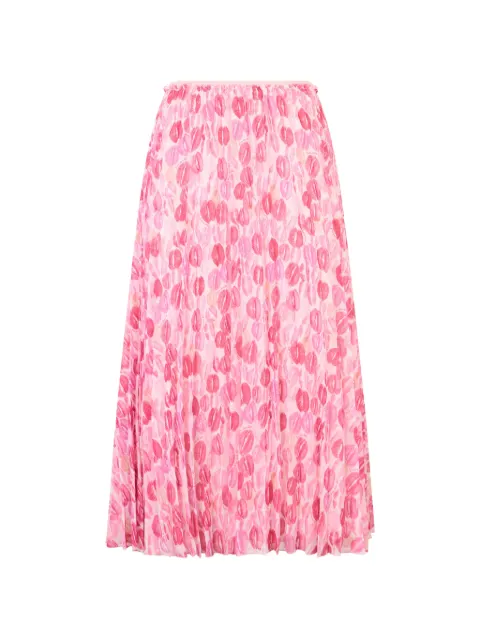 Valentino Garavani pleated midi skirt