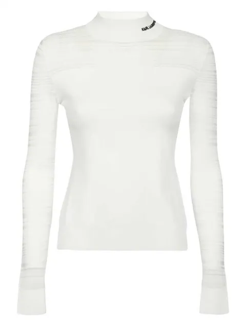 Karl Lagerfeld top con logo bordado