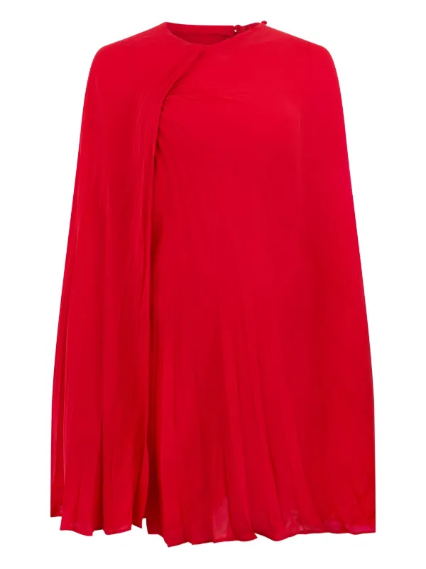 valentino red cape dress Valentino, Cady Couture caped silk gown, Women, Red, XS, Dresses