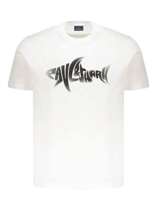 Paul & Shark シャーク グラフィティ Tシャツ | ホワイト | FARFETCH JP
