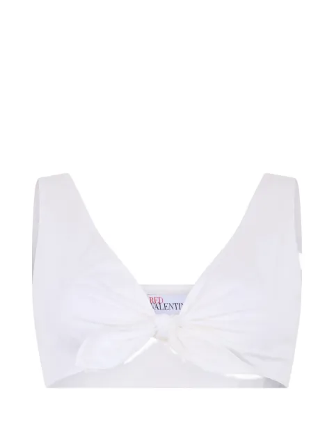 RED Valentino knot-detail crop top