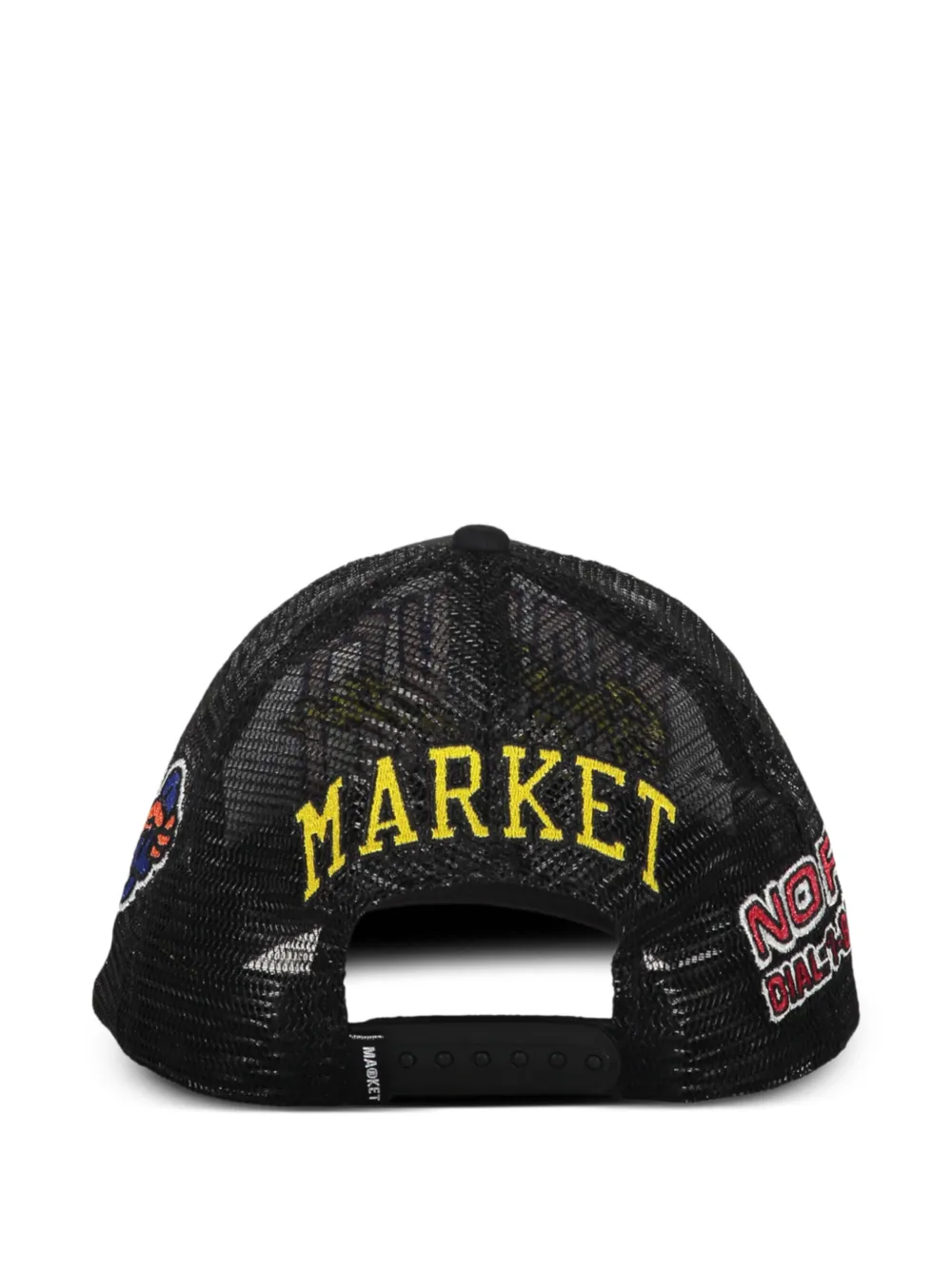 MARKET Honkbalpet met mesh - Zwart