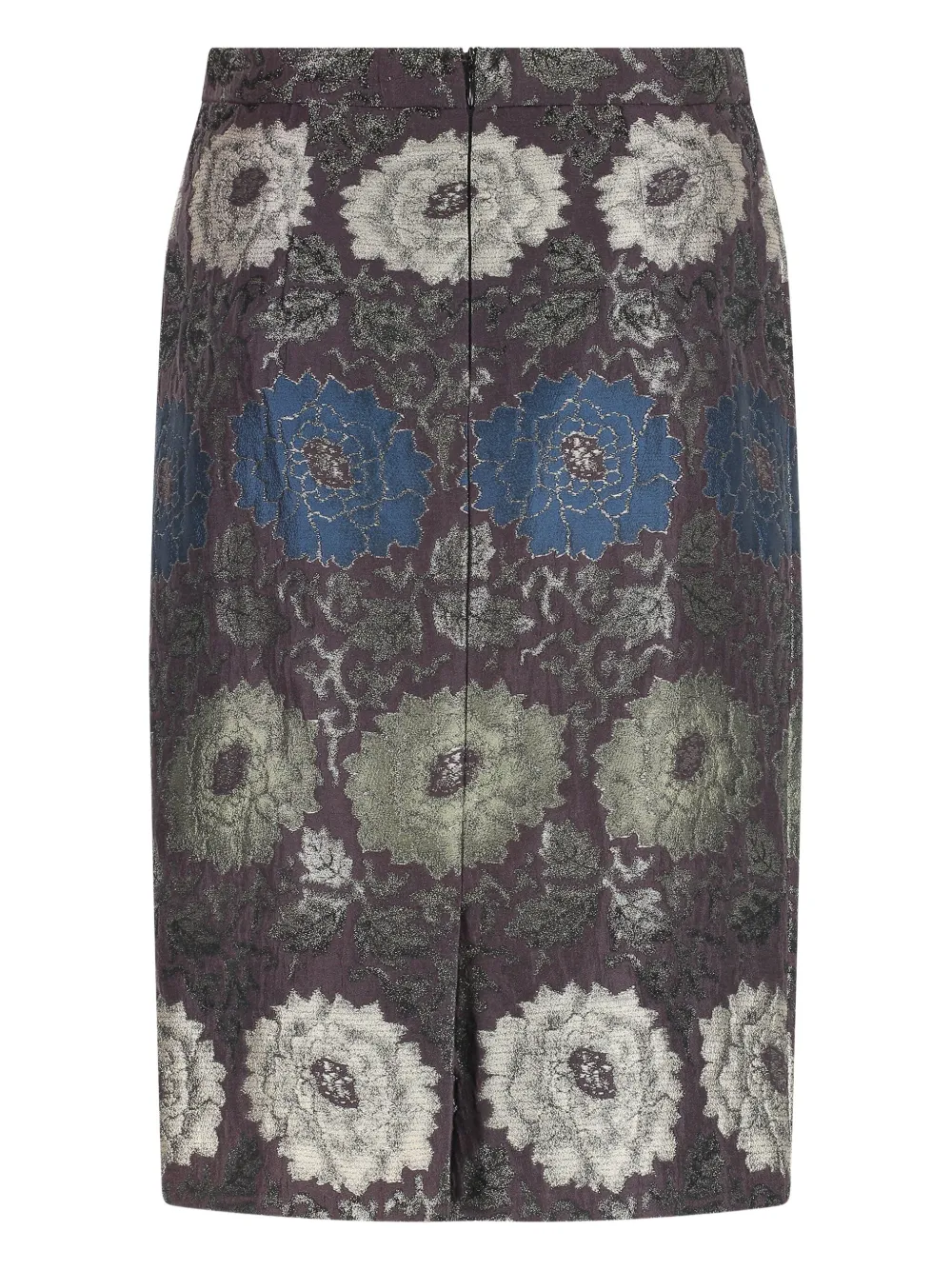 ETRO floral-brocade skirt - Paars