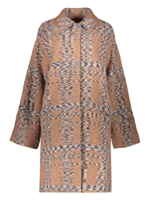 MISSONI ウールコート マルチカラー 38 総柄 秋冬 オシャレ モダン brand-td-store_e03-st40110