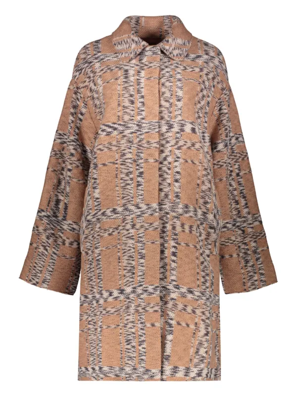 Missoni Wool-blend Coat in Brown