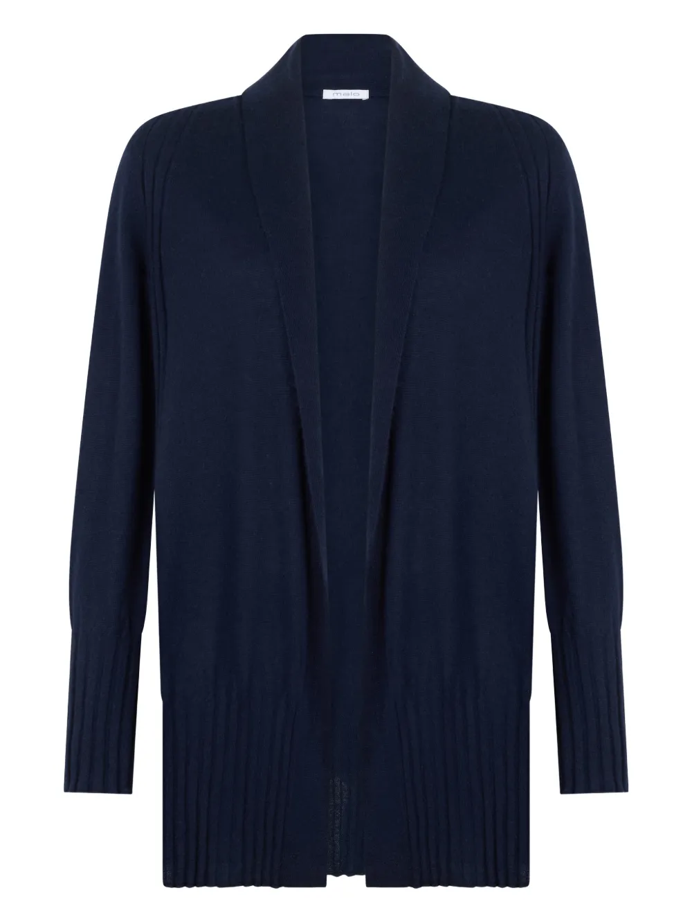 Malo shawl-collar cardigan - Blue
