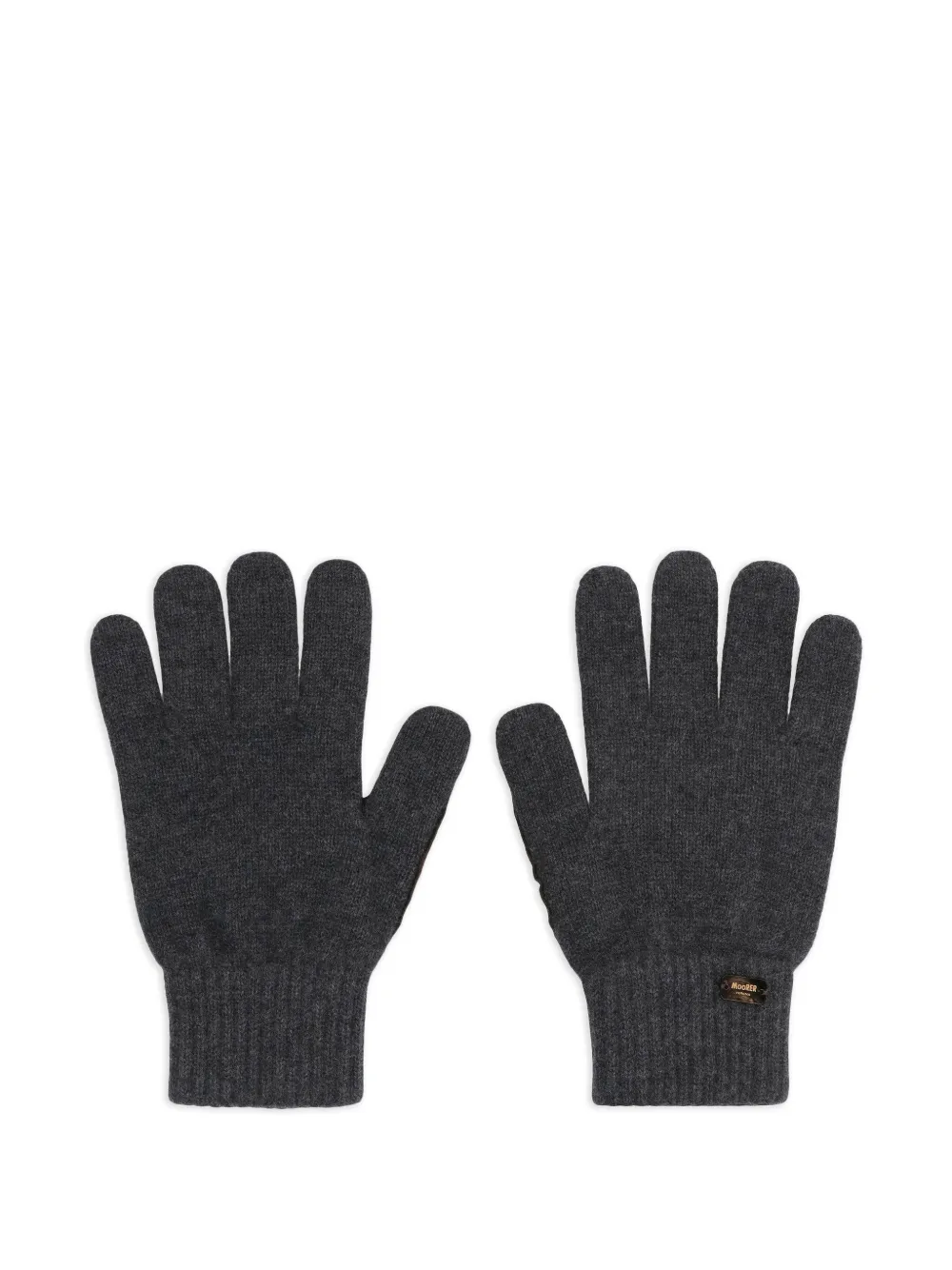 Moorer Easton knitted gloves | Grey | Image 1