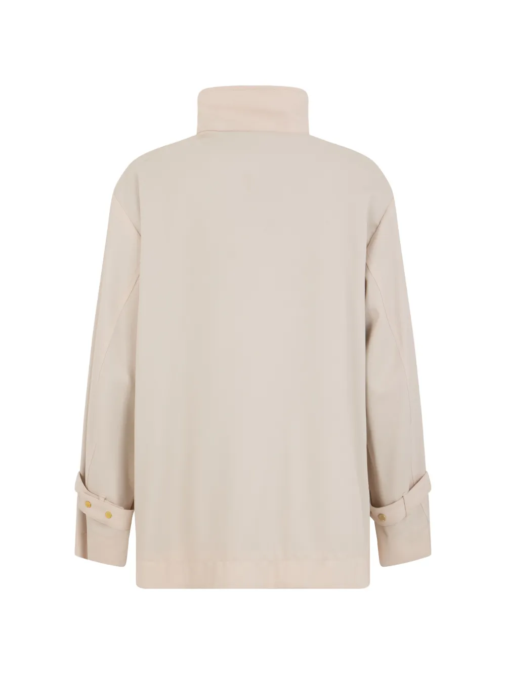 Moorer Evelyn-EP zip-up short raincoat Beige