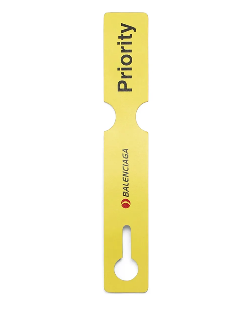 Balenciaga luggage-tag keyring | Yellow | Image 1