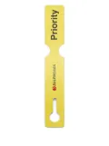 Balenciaga luggage-tag keyring - Yellow