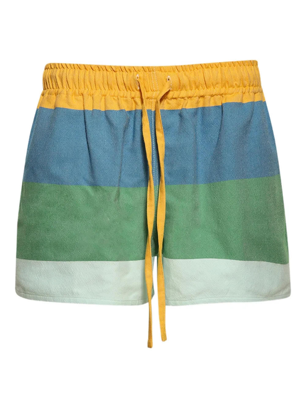 Marrakshi Life striped drawstring shorts | Yellow | Image 1
