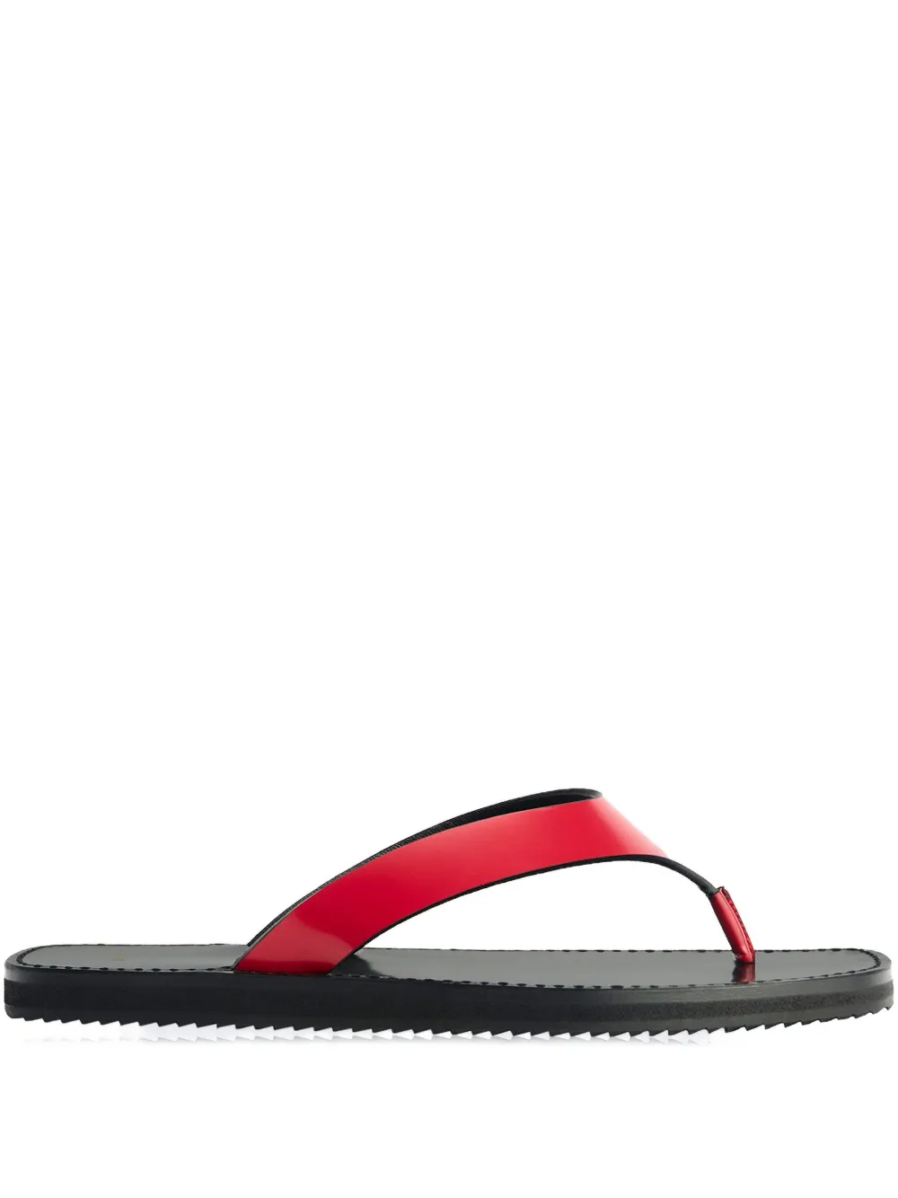 Jude dual-strap flat sandals Red
