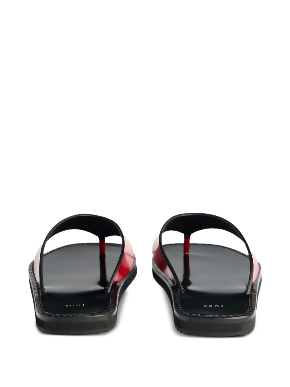 Jude dual-strap flat sandals Red