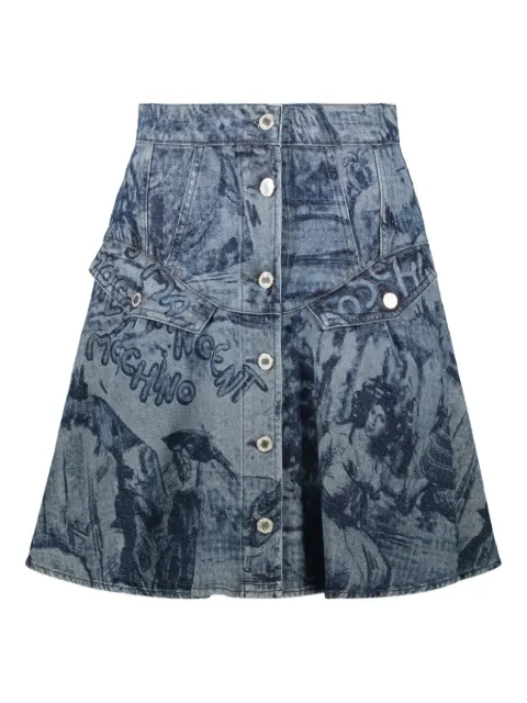 Moschino graphic-print skirt