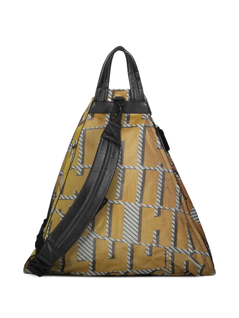 Zegna Triangel heuptas met logoprint Geel