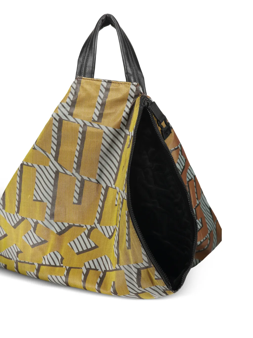 Zegna Triangel heuptas met logoprint Geel