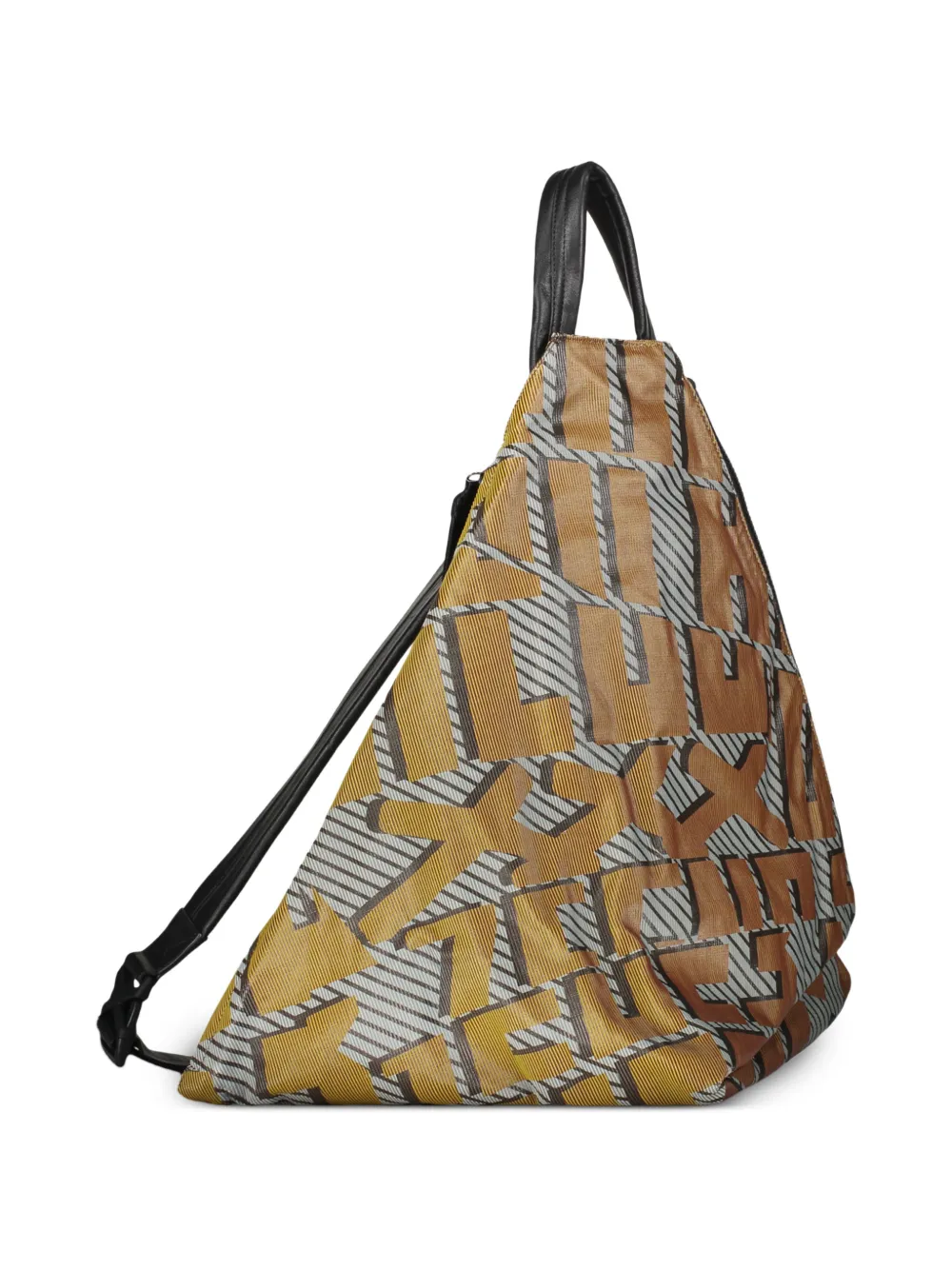 Zegna Triangel heuptas met logoprint Geel