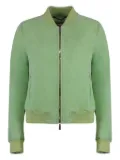 Moorer double-zip suede bomber jacket - Green