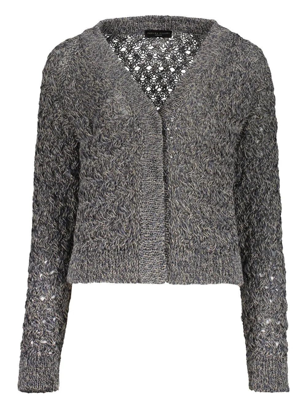 Fabiana Filippi open-knit cardigan Grijs