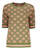 Herno patterned-jacquard T-shirt - Green