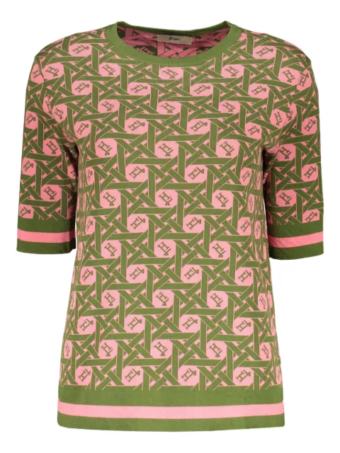 Herno playera con motivo en jacquard