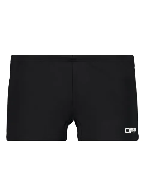 Off-White traje de baño con logo estampado
