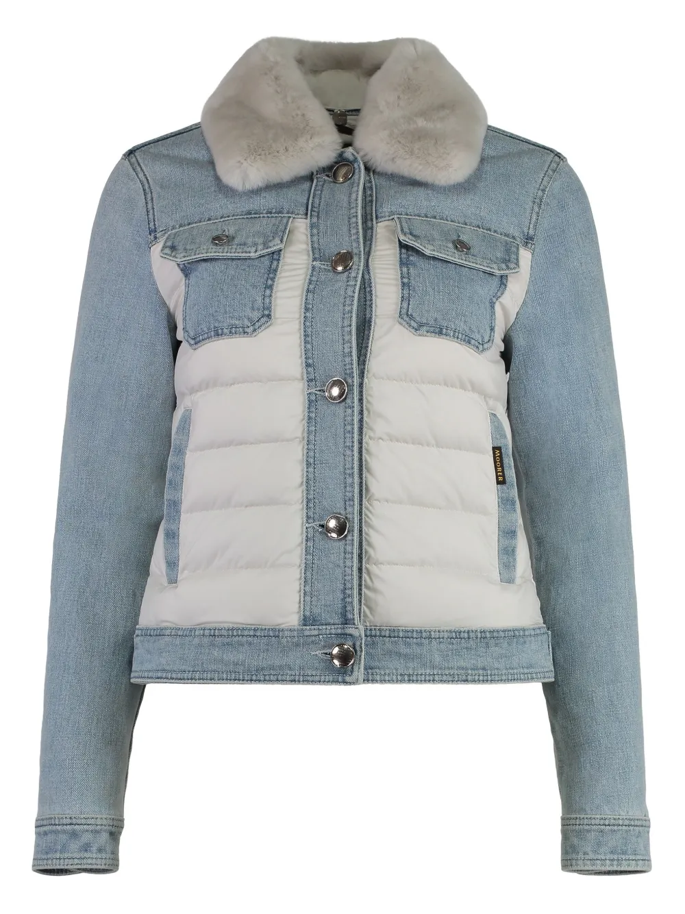 Moorer Petunia denim jacket Blauw