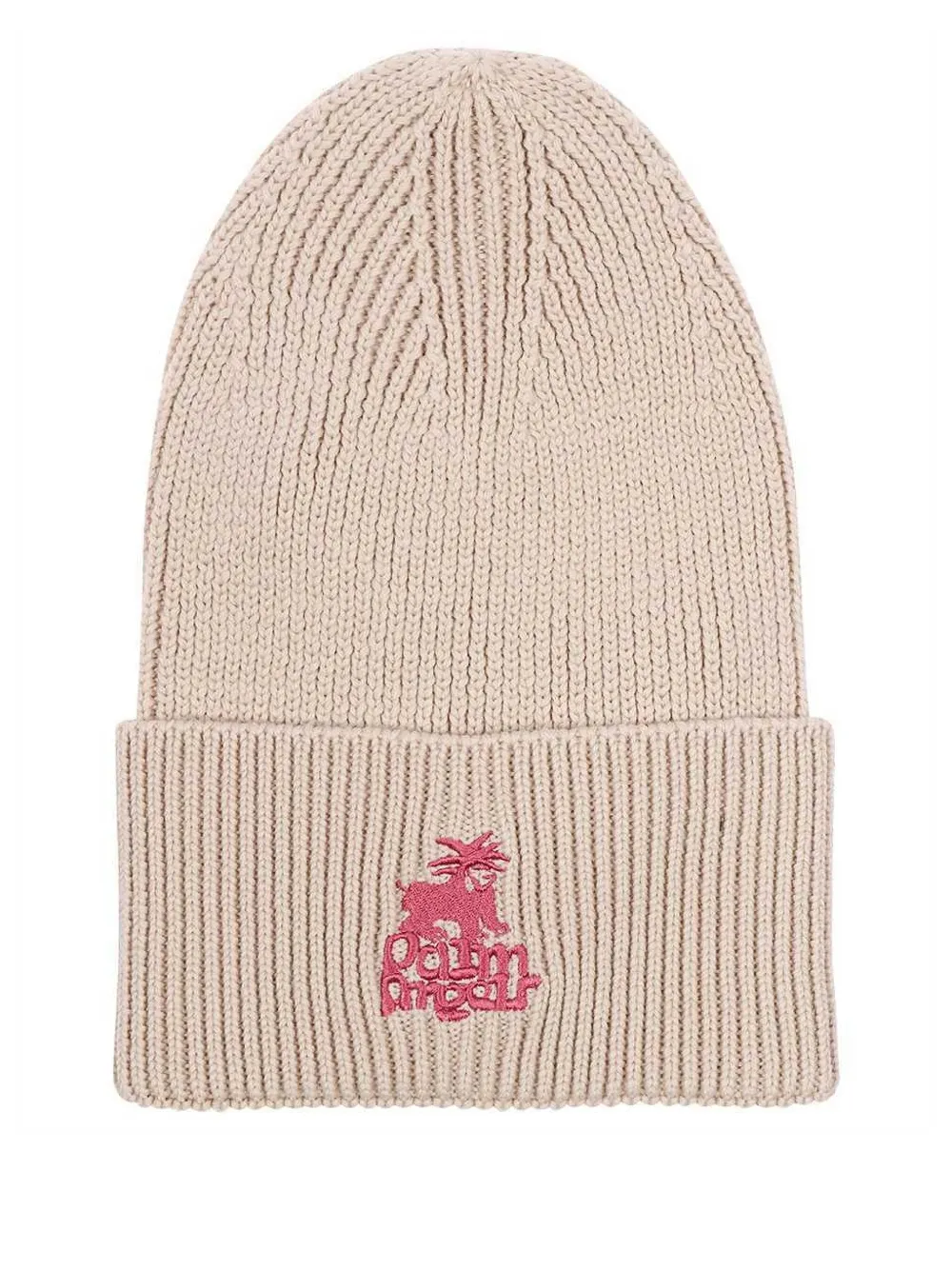 Palm Angels bonnet en maille à design nervuré | tons neutres | Image 1