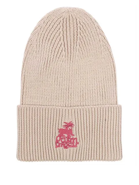 Palm Angels ribbed-knit beanie