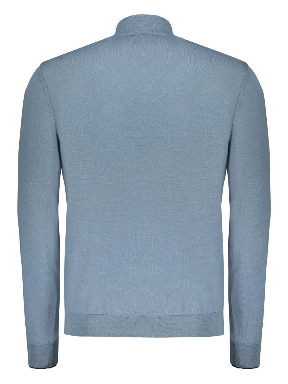 Moorer Sweater With Zip In Blue