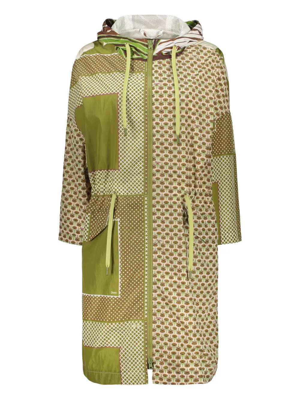 Herno mix-print jacket Groen
