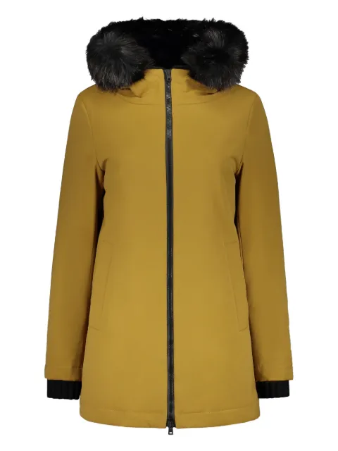 Herno faux fur-trim parka coat