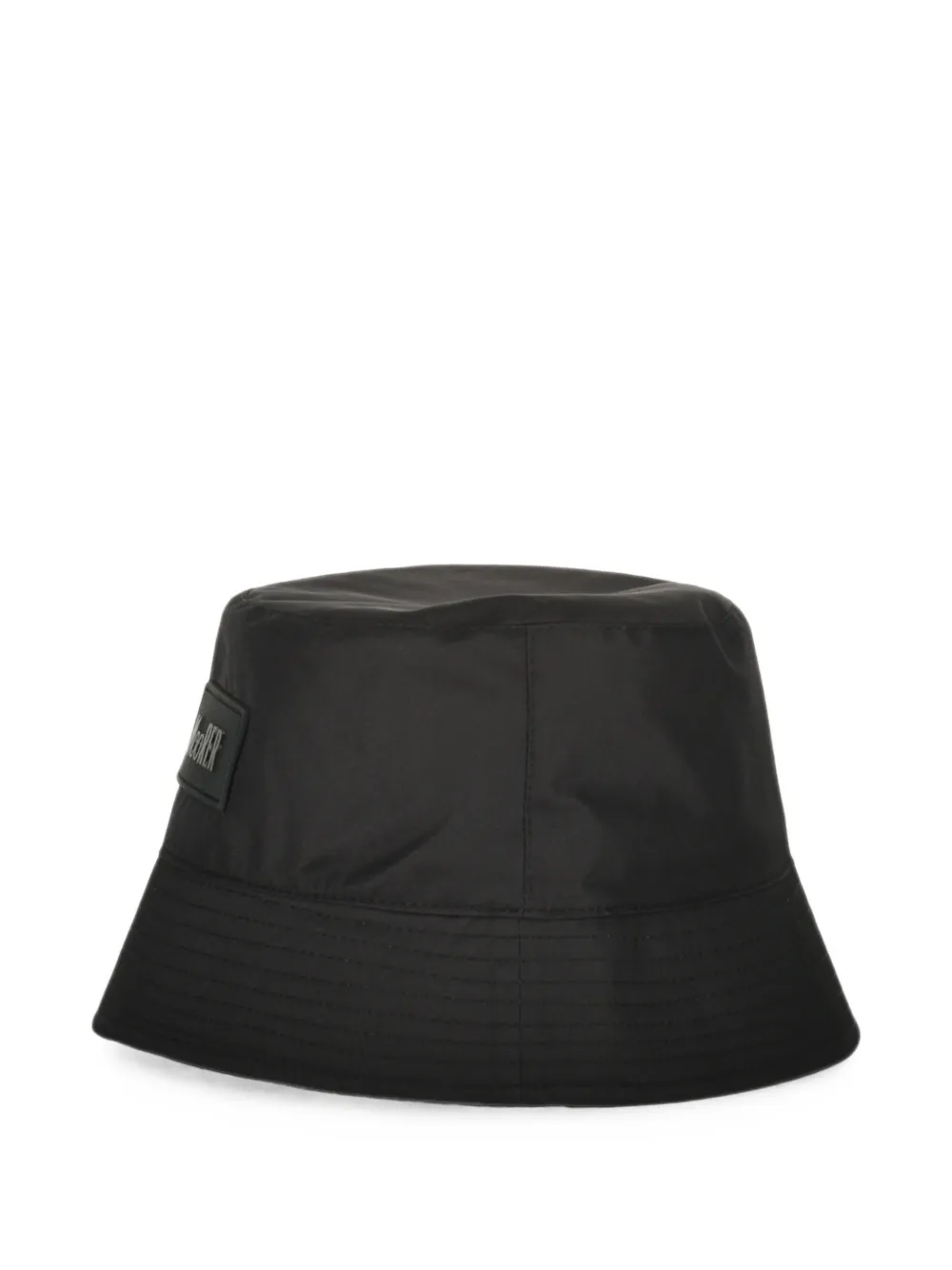Moorer logo-patch bucket hat Zwart