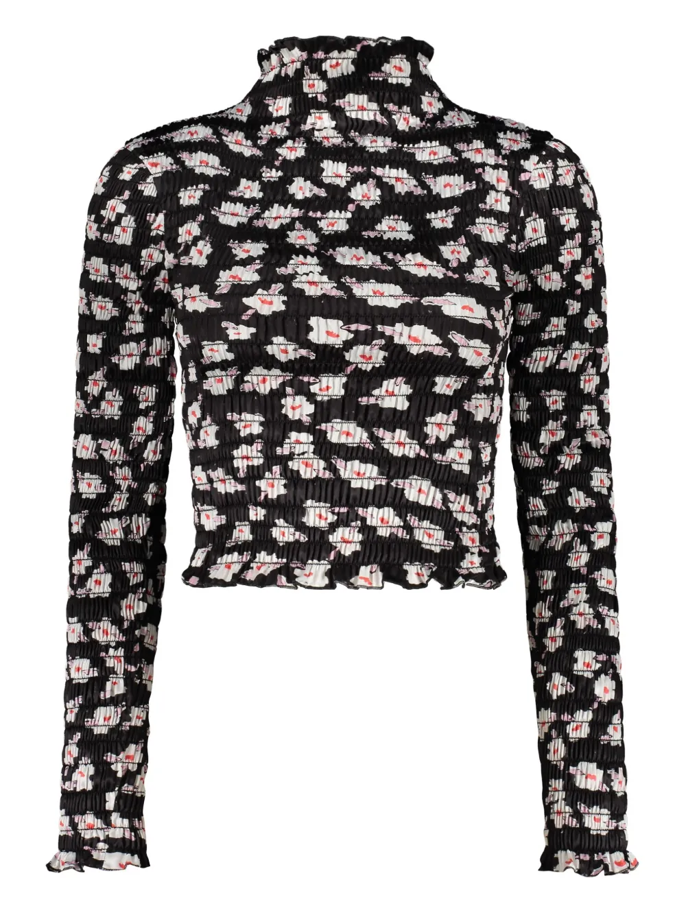 floral-print top